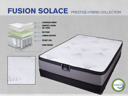 Fusion Solace plush Euro-top hybrid mattress